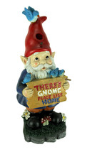 Scratch &amp; Dent Gnome Place Like Home Garden Gnome Birdhouse Statue - £27.41 GBP