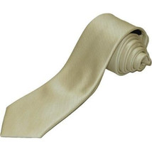 Men's Tie ZENIO By Stacy Adams Slim Skinny Twill Woven Soft Silky Z9 Ivory image 3