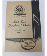 1945 St. Louis Symphony Orchestra Andre Kostelanetz Special Concert Program - $18.95