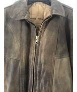 Vtg Men’s Leather Jacket Green Atlas Lining Size Medium  READ Description - $111.74 CAD