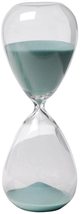 FantasticDecor 10&quot; Ferdinand 60-Minute Hourglass, Jade Sand Contemporary... - £24.53 GBP