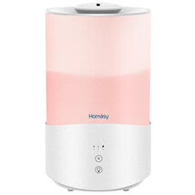 Humidifier Tower  2.5L Cool Mist Homasy 7 Colors  Diffuser Model HM510A - White - $19.85