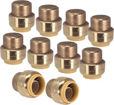 1/2-Inch Pushfit End Cap, Push-To-Connect Plumbing Fitting For, 1/2&quot;, 10... - £30.90 GBP