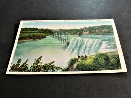 American Falls and Steel Arch Bridge - Niagara Falls, New York- 1900s Postcard. - £8.50 GBP