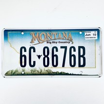 2010 United States Montana Gallatin County Passenger License Plate 6C 8676B - £13.23 GBP
