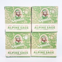 Dr Squatch Soap Alpine Sage Mens 5 OZ Each Lot Of 4 Zero Grit Cypress Sage Oil - £19.29 GBP