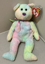 Groovy The Bear Ty Beanie Babies With Hang Protector &amp; Tush Tags 1/10/1999 - $4.90