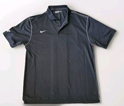 Nike Dri-Fit Polo Shirt Nike Golf Mens Size XL Solid Black Short Sleeve - $15.79