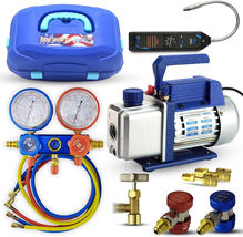 Vacuum Pump Kit Mini Split 5Pa Rotary Vane Vacuum Pump 1/4HP Air Conditi... - $218.87