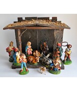 Vintage 14 Piece Lighted Creche Italy Nativity Set Manger Scene Aged Cha... - $1,239.03 MXN Vintage 14 Piece Lighted Creche Italy Nativity Set Manger Scene Aged Cha... - $1,239.03 MXN