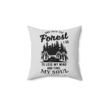 Black and White Forest Inspirational Faux Suede Square Pillow Case - £24.83 GBP+