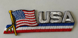 USA Country Patch Size 4.5&quot;x 1.5&quot; inches U.S.A. United States of America... - £4.63 GBP