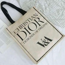 Christian Dior V&amp;A Limited Edition White Ivory Canvas Tote Bag 37x33x10.... - £90.84 GBP