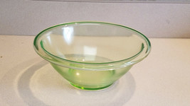 Vintage Hazel Atlas Green Depression Glass Medium Nesting Mixing Bowl - £15.78 GBP