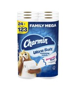 24 Family Mega Rolls Charmin Ultra Soft Cushiony Touch Toilet Paper, 123... - €36,66 EUR