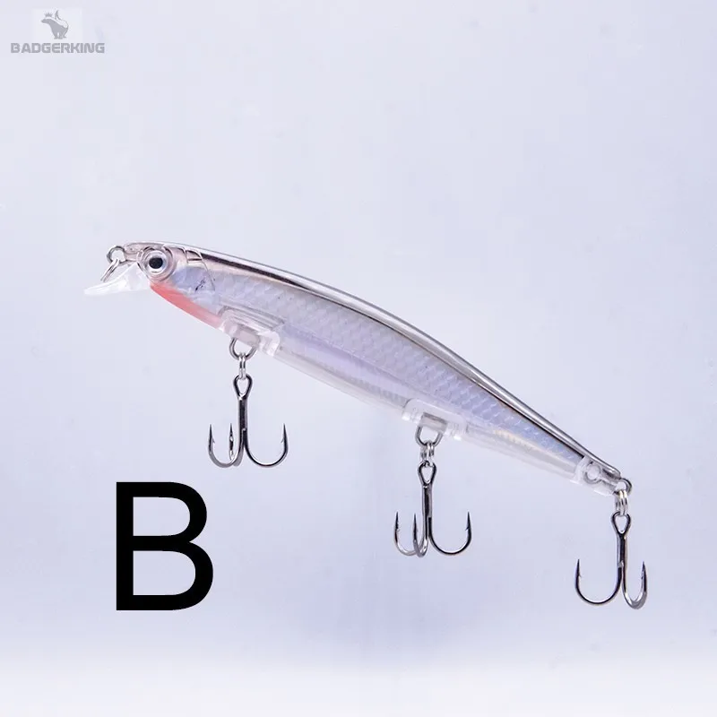 13g quality minnow with short lip shallow diving and three treble hook 1... - $33.77