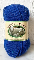 Lion Brand Wool-Ease Acrylic/Lamb&#39;s Wool Yarn - 1 Skein Blue Sprinkles #106 - £7.57 GBP