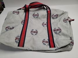 NWOT Victoria's Secret PINK Campus Logo Gray Duffle Bag - $31.68