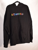 Travis Scott Astroworld Logo Hoodie Black XL No String - £116.77 GBP