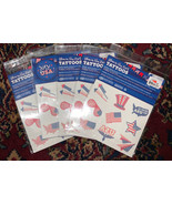 4th Of July Patriotic Glow in the Dark Temporary Tattoos 5Packs Flag USA... - $148.25 MXN