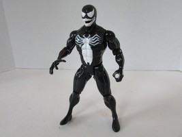 1992 Toy Biz Marvel Heroes Venom Flicking Tongue Spiderman Black  Toy Figure - £11.78 GBP