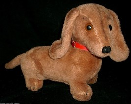12&quot; Vintage 1976 R Dakin Tan Wiener Dachshund Puppy Dog Stuffed Animal Plush Toy - £29.61 GBP
