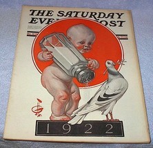 Saturday Evening Post December 31, 1921 Leyendecker Magazine Rockwell - £55.13 GBP