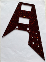 Guitar Parts Guitar Pickguard For Fit Gibson Flying V Style 4 Ply Brown Tortoise - £12.00 GBP