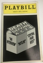 Playbill Death Defying Acts Linda Lavin Debra Monk - $31.93