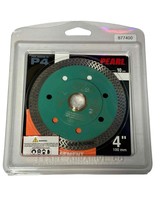 NEW Pearl Abrasive P4 4"  Thin Turbo Mesh Porcelain Granite Saw Blade DIA04TT - $30.68