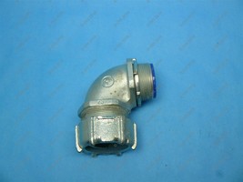 Thomas &amp; Betts 5356 Liquidtight 90 Deg Connector 1-1/2&quot; Hub x 1-1/2&quot; Ins... - $14.99