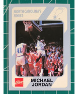 1989 Michael Jordan North Carolina&#39;s Finest Coca-Cola card #14 - $3.91
