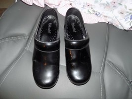 Bjorndal Black Patent Leather Clogs Size 8 Women&#39;s EUC - £25.87 GBP