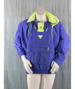 Vintage Vaurnet Jacket - Blue and Neon Colorway Side Zip Up - Men&#39;s Large - £98.32 GBP