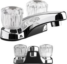 Dura Faucet DF-PL700A-CP RV Bathroom Sink Faucet with Clear Acrylic, Chrome - £17.39 GBP