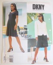 VOGUE 1772 Designer DKNY Jacket Knit Dress Sewing Pattern ~ 8-10-12 ~ NEW - £15.70 GBP