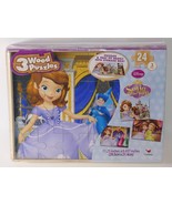 Disney Sofia the First 3 Wood Puzzles Set NEW** - $11.99