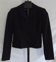 Dolce Gabbana Black Virgin Wool Blend Suit Blazer Jacket Misses Size 42 (8) - £136.28 GBP