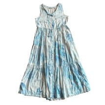 Soft Surroundings Sleeveless Tiered Dress Watercolor Tassel Size XS Women&#39;s - $36.28