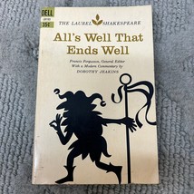 All&#39;s Well That End Well Classic Paperback Book by William Shakespeare Dell 1962 - £11.18 GBP