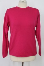 Vtg Henri Bendel S Pink Merino Wool Pullover Sweater Holes Mend - £17.86 GBP