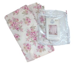 Rachel Ashwell Simply Shabby Chic Shower Curtain BLUSH BEAUTY Pink Cotto... - £30.82 GBP