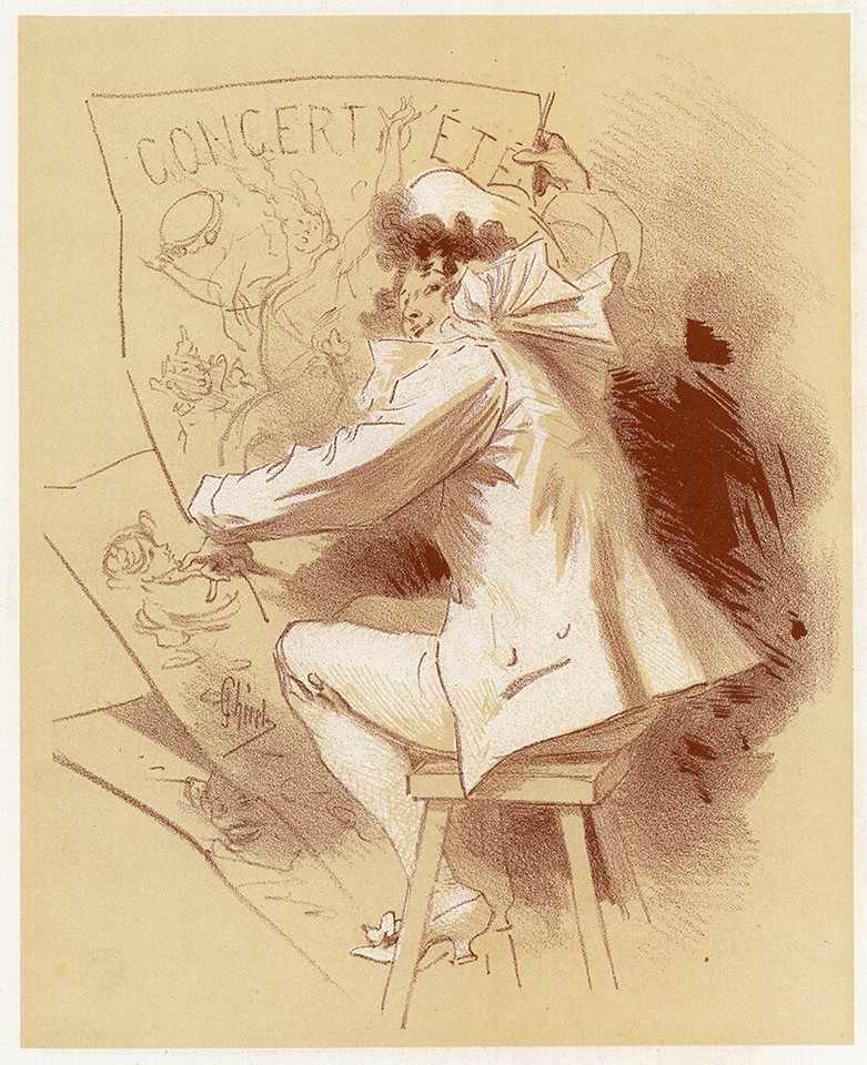 1896 Original Maîtres de l'Affiche Special Plate 1 "Concert" by Jules Chéret - $196.43 1896 Original Maîtres de l'Affiche Special Plate 1 "Concert" by Jules Chéret - $196.43
