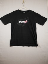 FOX Racing Black Short Sleeve Graphic T-Shirt Mens Medium - £11.18 GBP