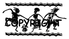 African Dancers With Border New Mounted Rubber Stamp - £3.59 GBP