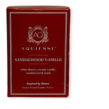 Aquiesse Luxury Scented Candle Sandalwood Vanille Inspired by Nature, 6.5 oz - £23.96 GBP