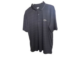 Callaway Opti Dri Golf Polo Shirt Mens Large Black Logo Polyester Active... - $19.39