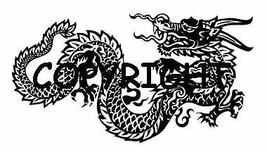 ASIAN STYLE DRAGON NEW MOUNTED rubber stamp - £7.03 GBP