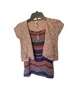 Girls 2 Piece tank top and short sleeve cardigan Size Small by Beautees - €4,37 EUR