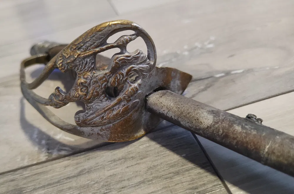 Very rare antique Russian kid-sized broadsword saber from XIX century - $211.89 CAD